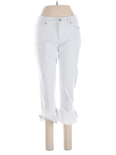Pre-owned Dg^2 By Diane Gilman Jeans In White