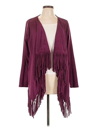 Pre-owned Dg^2 By Diane Gilman Kimono In Burgundy