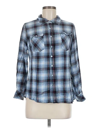 Pre-owned Dg^2 By Diane Gilman Long Sleeve Button Down Shirt In Blue