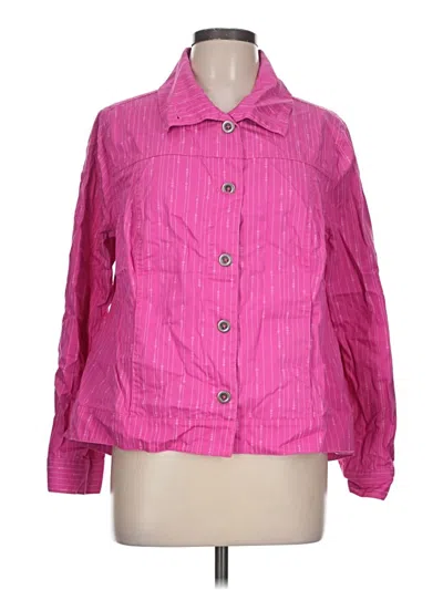 Pre-owned Dg^2 By Diane Gilman Long Sleeve Button Down Shirt In Pink