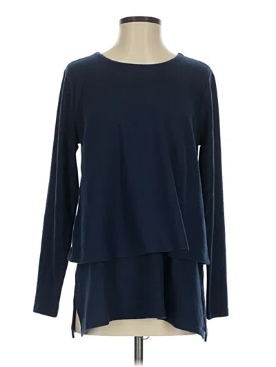 Pre-owned Dg^2 By Diane Gilman Long Sleeve T-shirt In Blue