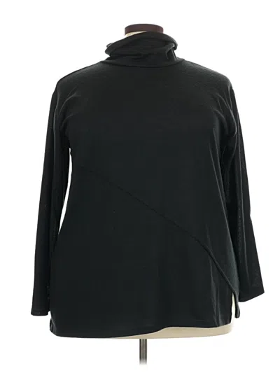 Pre-owned Dg^2 By Diane Gilman Long Sleeve Turtleneck In Black