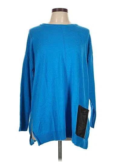 Pre-owned Dg^2 By Diane Gilman Pullover Sweater In Blue