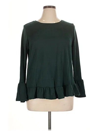 Pre-owned Dg^2 By Diane Gilman Pullover Sweater In Green