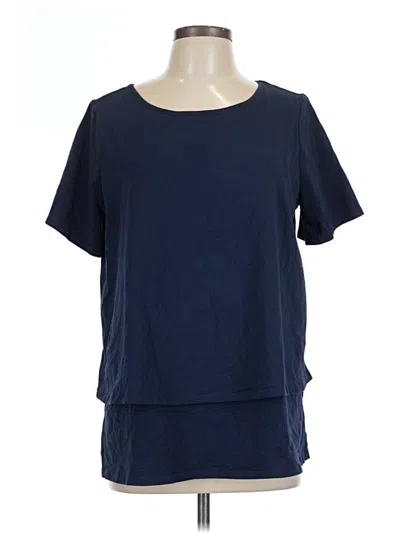 Pre-owned Dg^2 By Diane Gilman Short Sleeve T-shirt In Blue