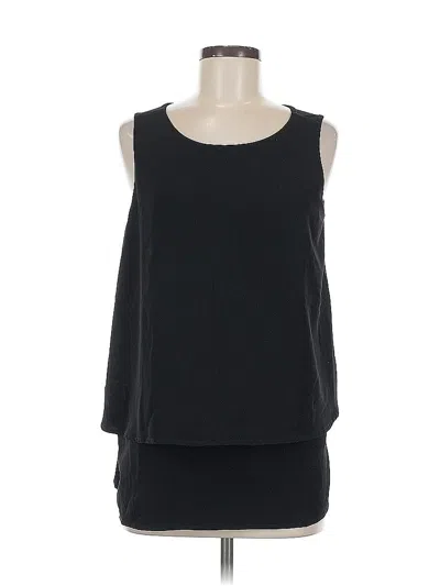 Pre-owned Dg^2 By Diane Gilman Sleeveless Blouse In Black