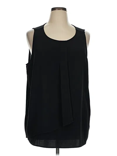Pre-owned Dg^2 By Diane Gilman Sleeveless Blouse In Black