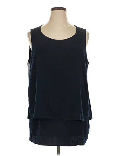Pre-owned Dg^2 By Diane Gilman Sleeveless Blouse In Black