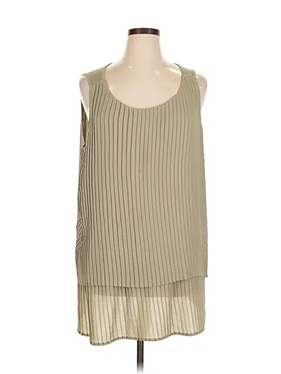 Pre-owned Dg^2 By Diane Gilman Sleeveless Blouse In Brown