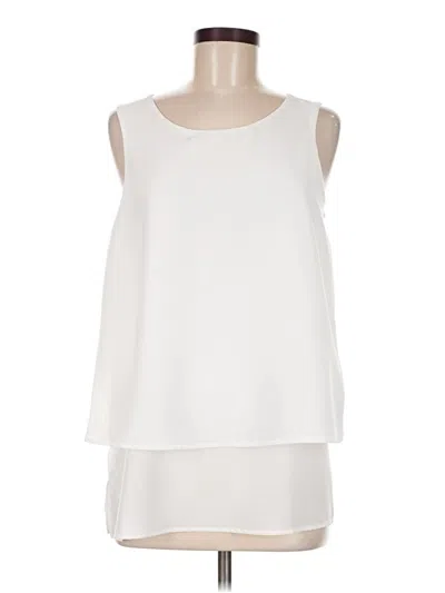 Pre-owned Dg^2 By Diane Gilman Sleeveless Blouse In Ivory