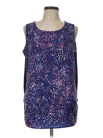 Pre-owned Dg^2 By Diane Gilman Sleeveless Blouse In Purple