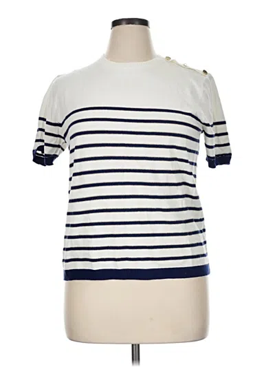 Pre-owned Dg^2 By Diane Gilman Sweater Vest In White