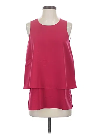 Pre-owned Dg^2 By Diane Gilman Tank Top Pink Strapless Neckline Tops