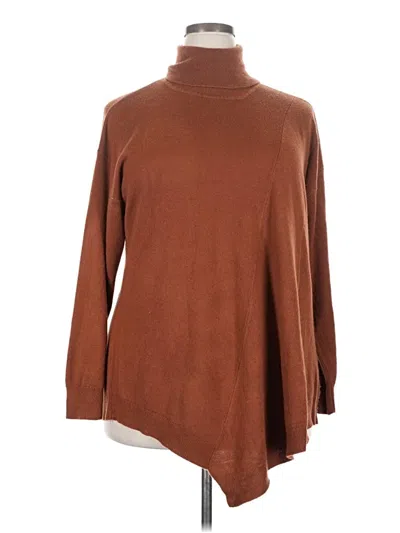 Pre-owned Dg^2 By Diane Gilman Turtleneck Sweater In Brown