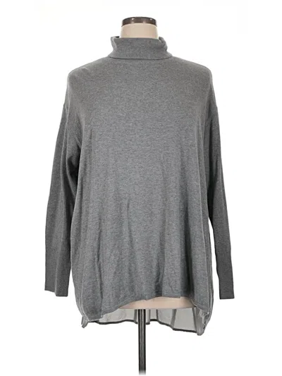 Pre-owned Dg^2 By Diane Gilman Turtleneck Sweater In Gray