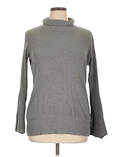 Pre-owned Dg^2 By Diane Gilman Turtleneck Sweater In Gray