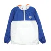 Dgk Men's Pull-on Windbreaker Boardwalk White/blue In White/blue