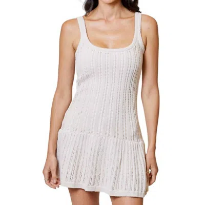 Dh New York Allegra Scoope Neck Mini Dress In Pearl In Multi