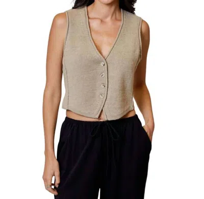 Dh New York Arizona Vest In Light Bronze In Brown