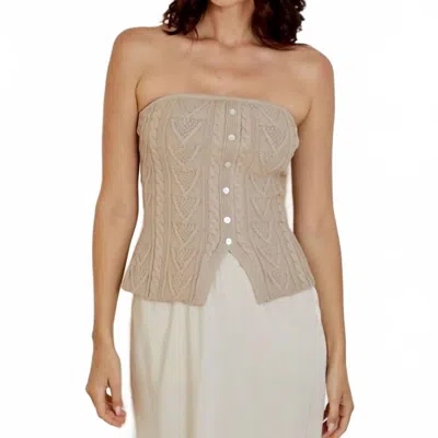 Dh New York Aubrey Top In Nutmeg In Brown