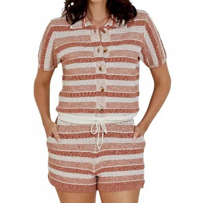 Dh New York Calena Short In Copper Combo In Multi