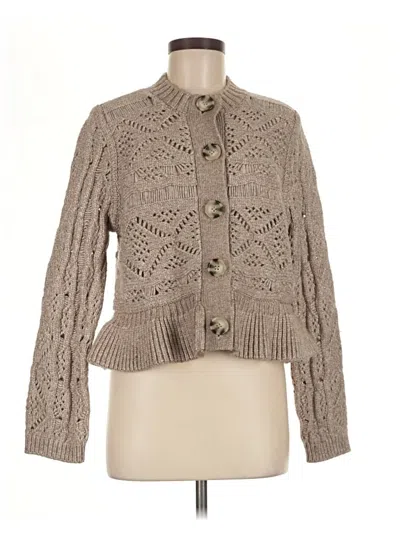 Pre-owned Dh New York Cardigan Sweater In Tan