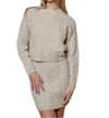 Dh New York Eloise Sweater In Oat In Brown