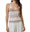 Dh New York Everly Tank Top In Macchiato In Gray