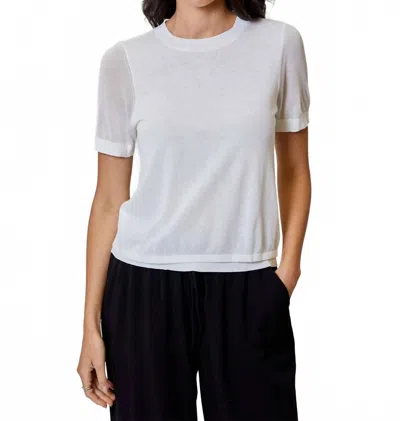 Dh New York Maxx Lightweight Cotton Top In Pearl In White