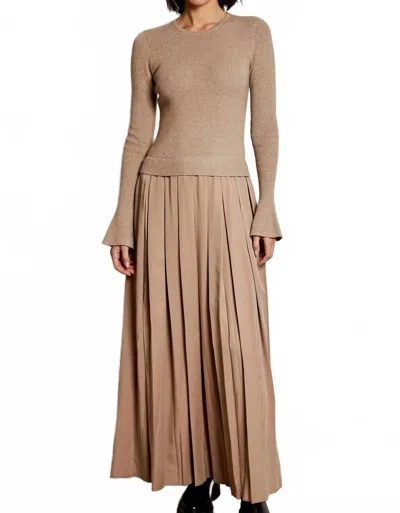 Dh New York Meryl Dress In Cappuccino In Brown
