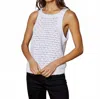 Dh New York Millie Tank Top In White In White