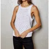 Dh New York Millie Tank Top In White In White