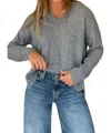 Dh New York V Neck Cashmere Pullover Sweater In Monument In Multi