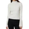DH NEW YORK VERONICA MOCK NECK TOP IN IVORY
