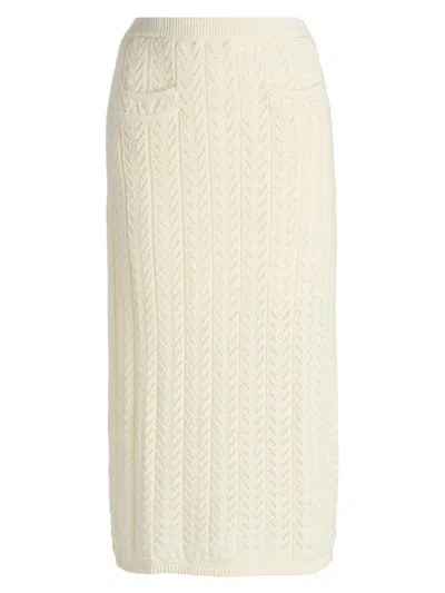 Dh New York Women's Addy Cotton Midi-skirt In Neutral