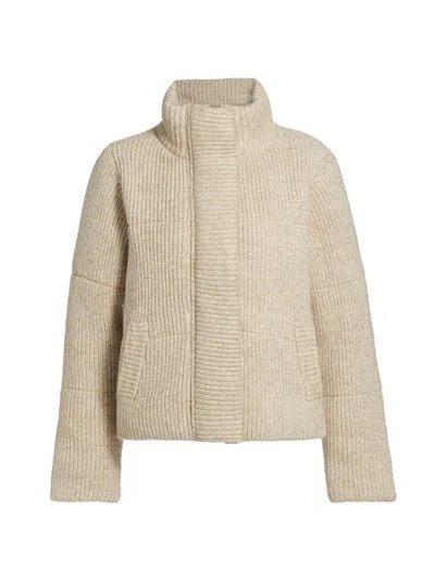 Dh New York Women's Avery Rib-knit Jacket In Brown