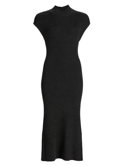 Dh New York Women's Bonnie Knit Midi-dress In Black