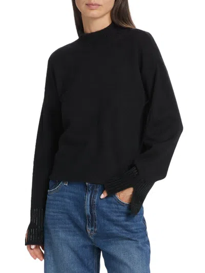 Dh New York Women's Lucy Vent Cuff Sweater In Black