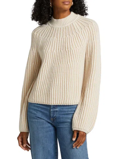 Dh New York Women's Sasha Graduated Rib Sweater In Neutral