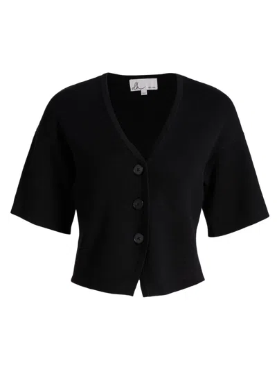 Dh New York Women's Suzette Ribbed Top In Black