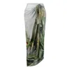 Dhara Sheth Dubai Women's Blue / Grey Wild Wings Bird In The Jungle Sarong