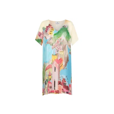 Dhara Sheth Dubai Women's La Riviera Multicolor Short Kaftan Dress
