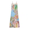 Dhara Sheth Dubai Women's La Riviera Multicolor Spaghetti Strap Maxi Dress
