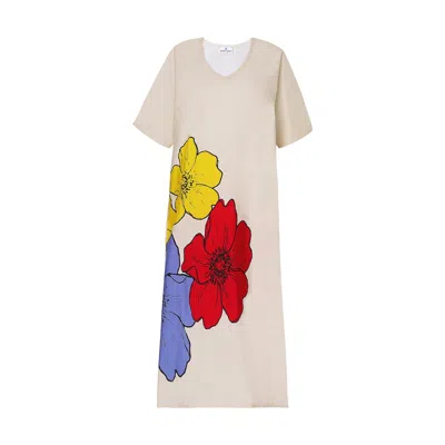 Dhara Sheth Dubai Women's No Three Floral Art Long Dress