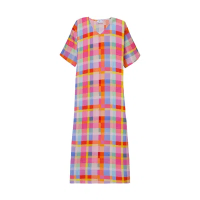 Dhara Sheth Dubai Women's Palette Picnic Long Dress With Side Slit