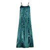 Dhara Sheth Dubai Women's Shadow Of Sequin Shimmer Blue Maxi Dress - Party Dress In Blue