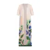 Dhara Sheth Dubai Women's The Breeze Short Sleeves Sheer Long Kimono