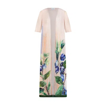 Dhara Sheth Dubai Women's The Breeze Short Sleeves Sheer Long Kimono