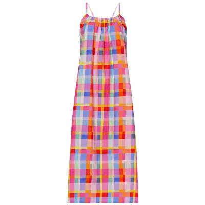 Dhara Sheth Dubai Women's The Palette Picnic Spaghetti Strap Maxi Dress - Multicolour