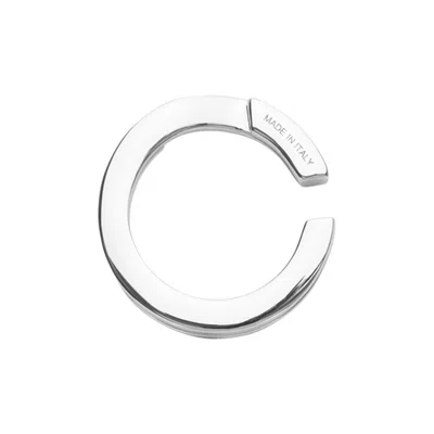 Pre-owned D'heygere Key Ring Ear Cuff 'silver' | Grey | Women's Size Onesize In Gray